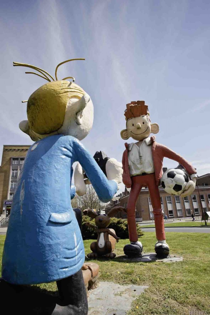 Statue de Spirou et Fantasio