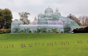 GREEN HOUSE OF LAEKEN IN BRUSSELS